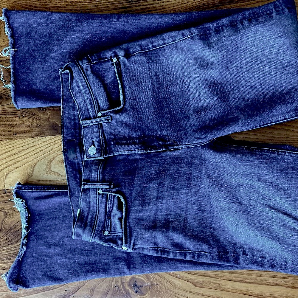 MOTHER The Insider Crop Step Fray Jeans 27 Perfect